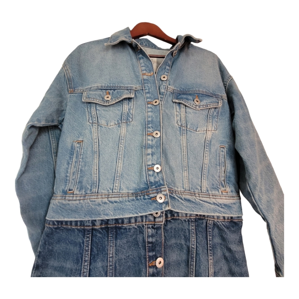 Zara X Maison Detachable Denim Dress Size XS-S - Picture 15 of 15